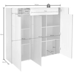 Tumba Helvetia Toledo №76 3D1S (White Gloss/Sanremo Oak Light) Thumb