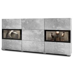 Tumba Helvetia Baros №26 2D3S (Concrete Light/Black)