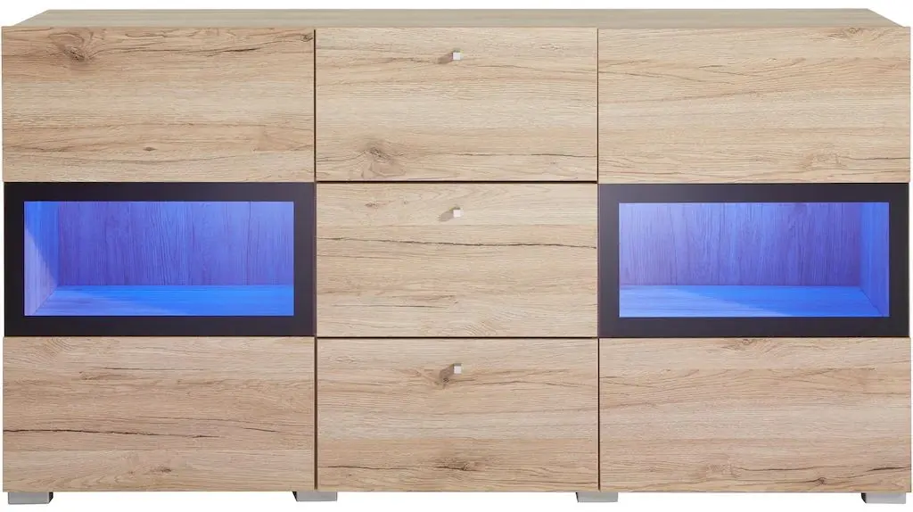 Tumba Helvetia Baros №26 2D3S (Sanremo Oak Light/Black)