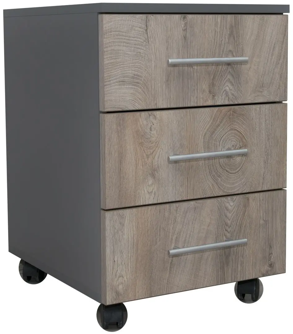 Тумба выкатная HG Andra 3S 44.5x50x64.5 (Dark Gray/Canyon Oak)