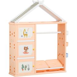 Шкаф Homcom 311-038OG 128x34x155 cm (Orange) Thumb