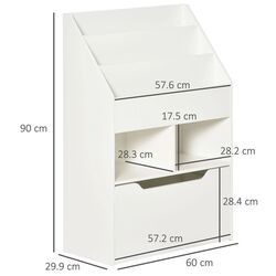 Стеллаж Homcom 311-048WT 60x29x90 cm (White) Thumb