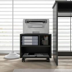 Tumba pentru imprimanta Homcom 924-092V00BK 40x30x36 cm (Black) Thumb