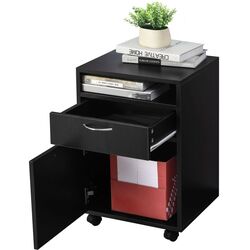 Tumba cu rotile Homcom 836-027BK 40x35x60 cm (Black) Thumb