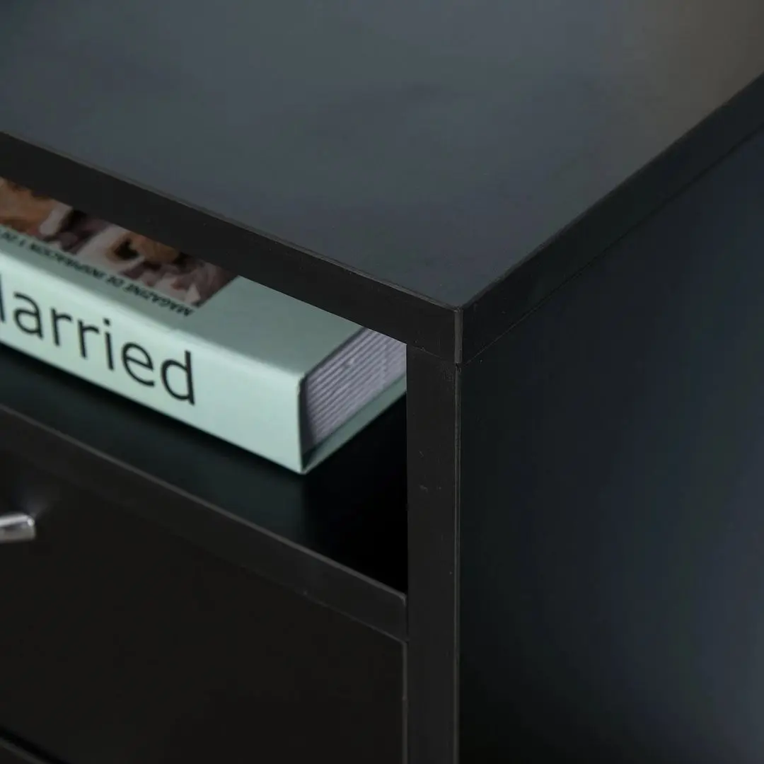 Tumba cu rotile Homcom 836-027BK 40x35x60 cm (Black)