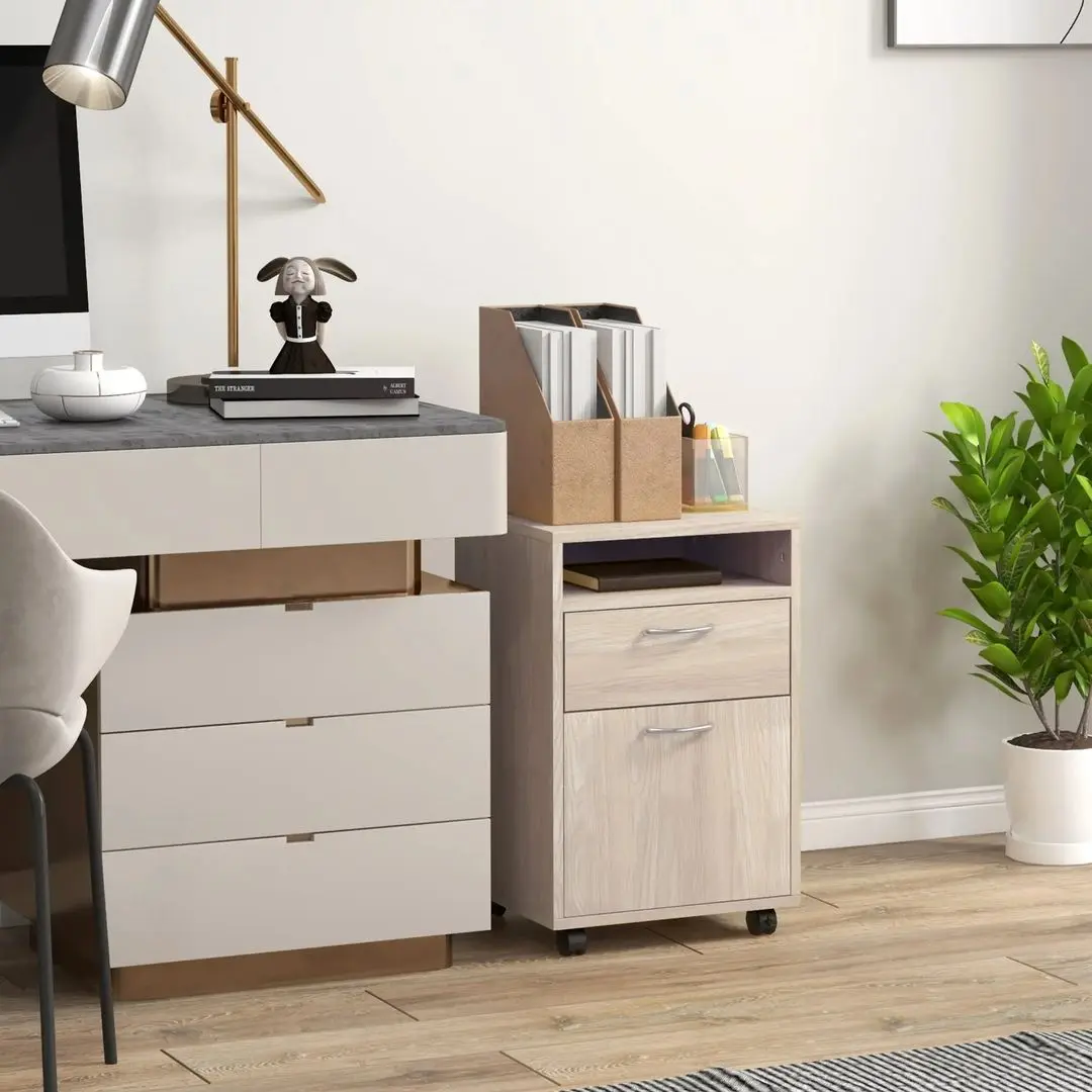 Тумба выкатная Homcom 836-027V80ND 40x35x60 cm (Oak) - 4