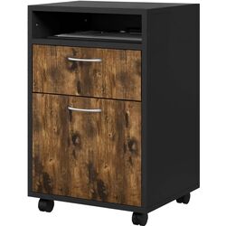 Тумба выкатная Homcom 836-027V82RB 40x35x60 cm (Browm/Black) Thumb