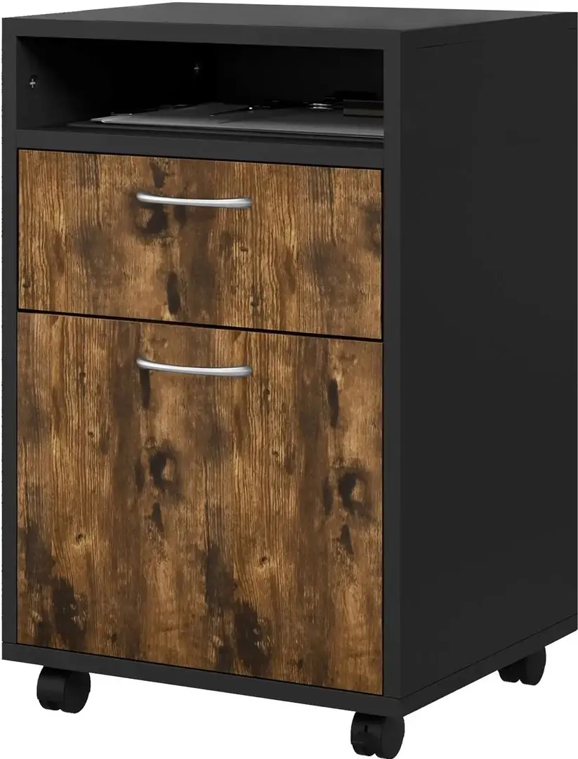 Тумба выкатная Homcom 836-027V82RB 40x35x60 cm (Browm/Black)