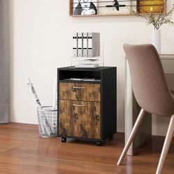 Тумба выкатная Homcom 836-027V82RB 40x35x60 cm (Browm/Black)