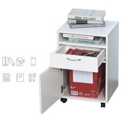 Тумба выкатная Homcom 836-027WT 40x35x60 cm (White) Thumb