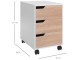 Tumba cu rotile Homcom 836-048 40x50x57 cm (White/Oak)