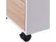 Tumba cu rotile Homcom 836-048 40x50x57 cm (White/Oak)