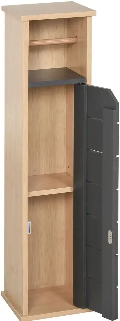 Dulap Homcom 834-283 18x18x75 cm (Bamboo/Grey) - 7