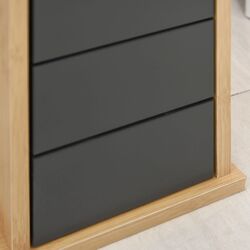 Dulap Homcom 834-283 18x18x75 cm (Bamboo/Grey) Thumb