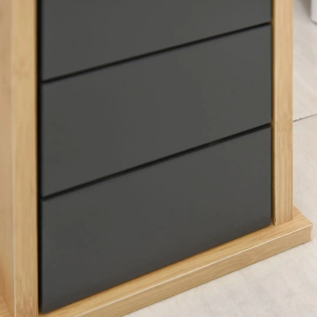 Dulap Homcom 834-283 18x18x75 cm (Bamboo/Grey) - 2