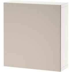Dulap suspendat Ikea Besta 60x22x64 (Alb/Lappviken gri deschis/Bej)