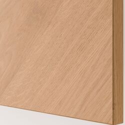 Dulap suspendat Ikea Besta 60x42x38 (Alb Hedeviken/Furnir Stejar) Thumb