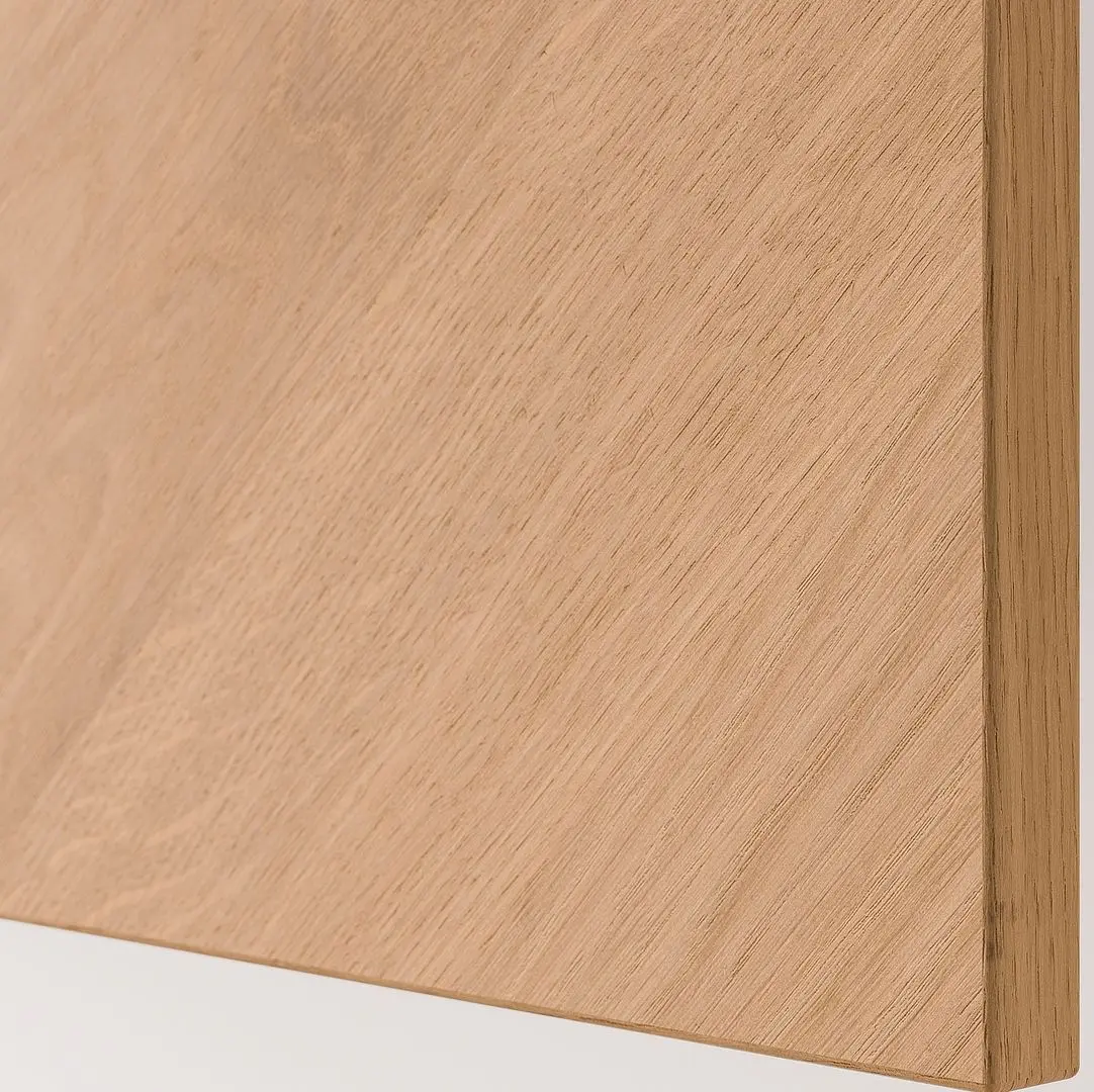 Dulap suspendat Ikea Besta 60x42x38 (Alb Hedeviken/Furnir Stejar)