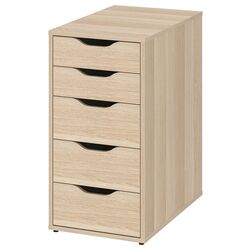 Comoda Ikea Alex 36x70 (Vopsit Alb/Aspect Stejar)