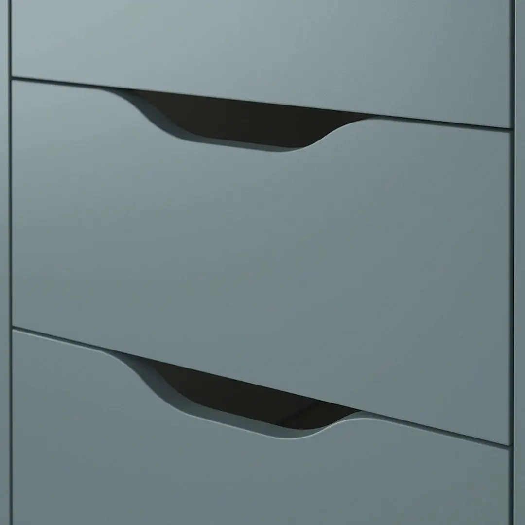 Comoda Ikea Alex cu rotile 36x76 (Gri-turcoaz/Negru) - 3
