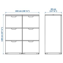 Comoda Ikea Galant 102x120 (Alb) Thumb