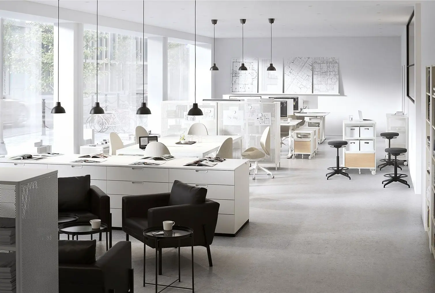 Comoda Ikea Galant 80x80 (Alb)