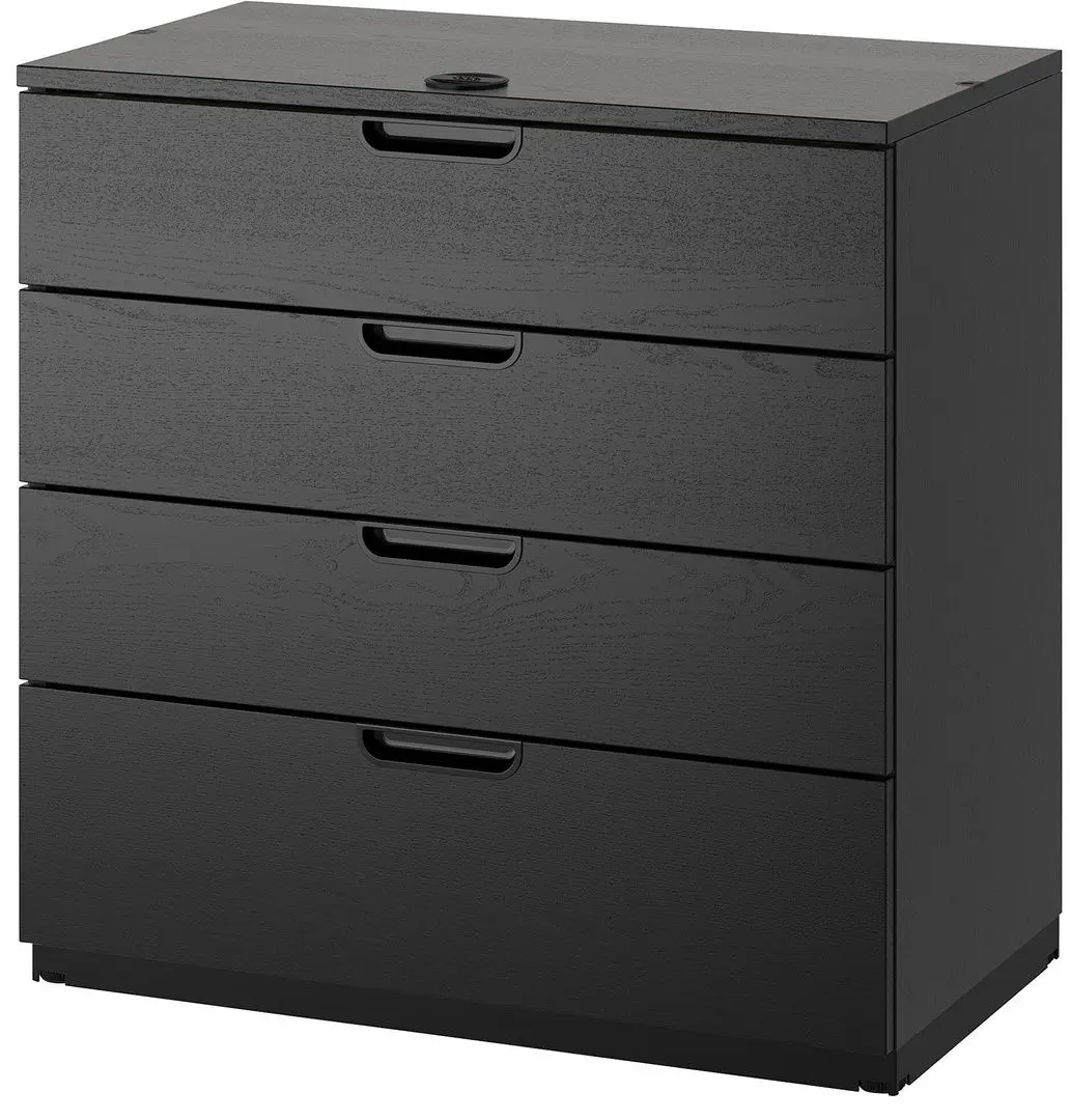 Comoda Ikea Galant 80x80 (Furnir frasin/Negru)