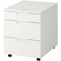 Tumba cu rotile Ikea Galant cu rotile 45x55 (Alb)