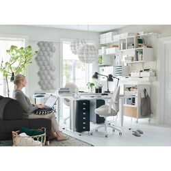 Комод Ikea Helmer с колесами 28x69 (Черный) Thumb