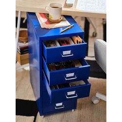 Comoda Ikea Helmer cu rotile 28x69 (Albastru) Thumb