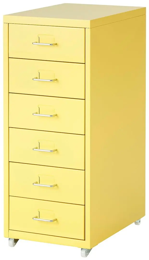 Comoda Ikea Helmer cu rotile 28x69 (Galben) - 3