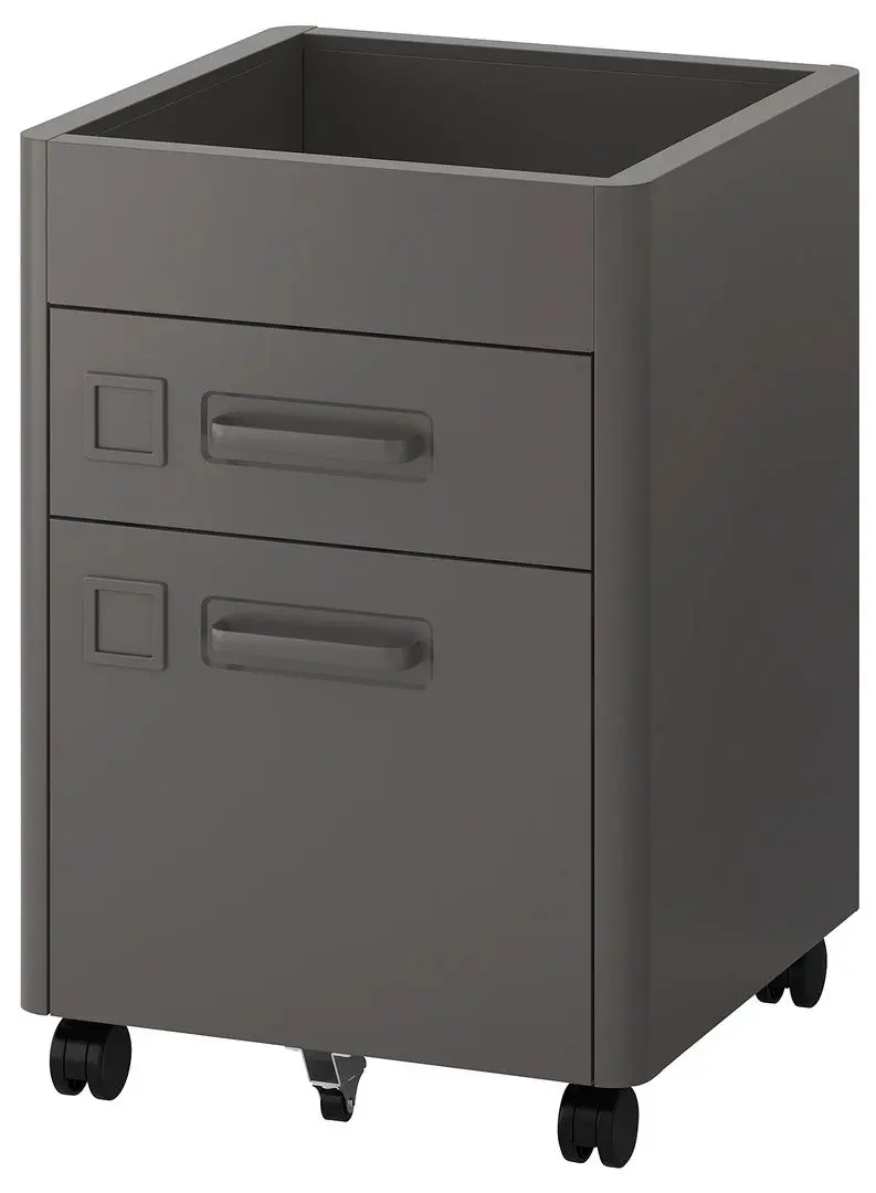 Tumba cu rotile Ikea Idasen c rotile 42x61 (Gri Inchis)