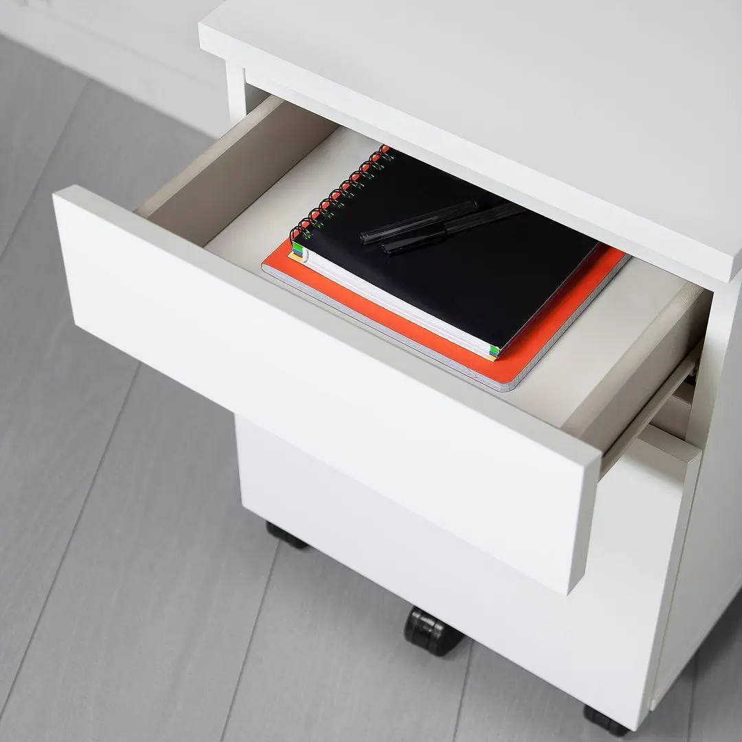 Tumba Ikea Malm c rotile 42x59 (Alb)