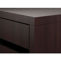 Tumba Ikea Micke cu rotile 35x75 (Negru-maro) Thumb