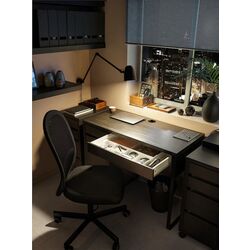 Tumba Ikea Micke cu rotile 35x75 (Negru-maro) Thumb