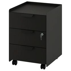 Tumba cu rotile Ikea Trotten 3 sertare/cu rotile (Antracit)