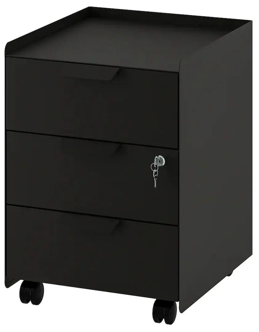 Tumba cu rotile Ikea Trotten 3 sertare/cu rotile (Antracit)