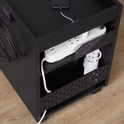 Комплект офисной мебели Ikea Uppspel/Gruppspel с комодом 140x80 (Черный/Гранн Черный) Thumb