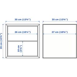 Dulap Ikea Eket 2 sertare 35x35x35 (Maro/Aspect Nuc) Thumb