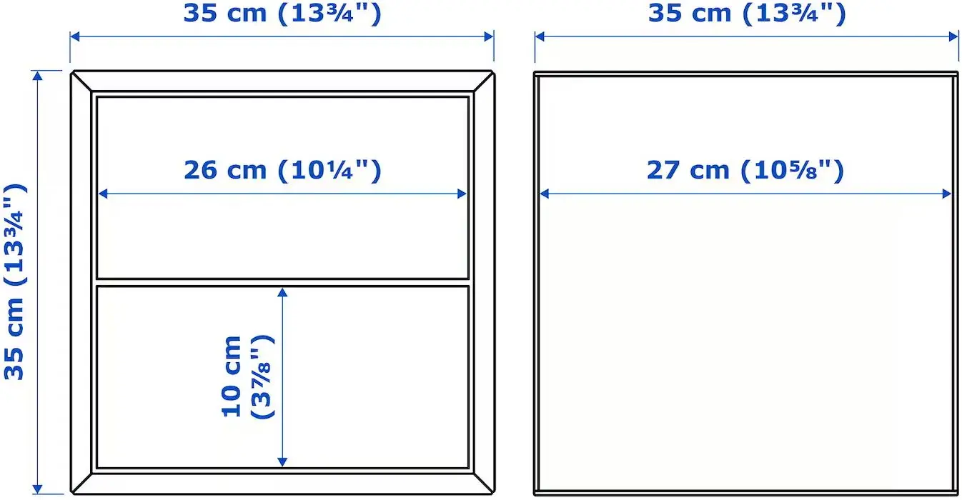 Dulap Ikea Eket 2 sertare 35x35x35 (Maro/Aspect Nuc)