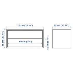 Dulap suspendat Ikea Eket 2 sertare 70x35x35 (Alb) Thumb