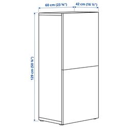 Шкафчик Ikea Besta/Lappviken дверцы 60x42x129 (Белый) Thumb