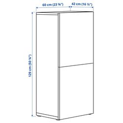 Dulap Ikea Besta usi 60x42x129 (Aspect Stejar Antichizat/Lappviken Aspect Stejar Antichizat) Thumb