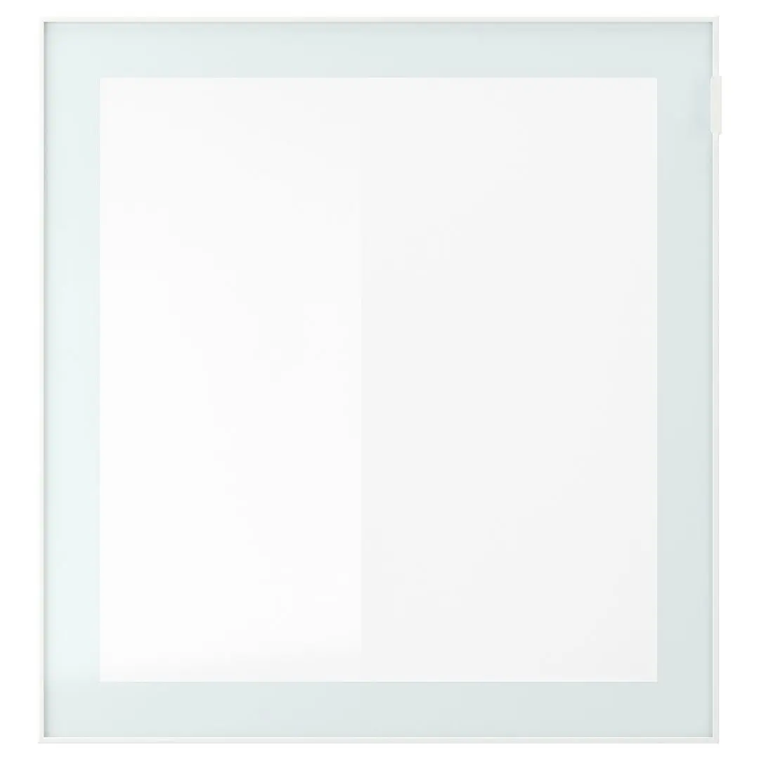 Dulap Ikea Besta cu sticlă mată 120x42x64 (Aspect Stejar Antichizat Glassvik/Alb/Verde Deschis) - 4