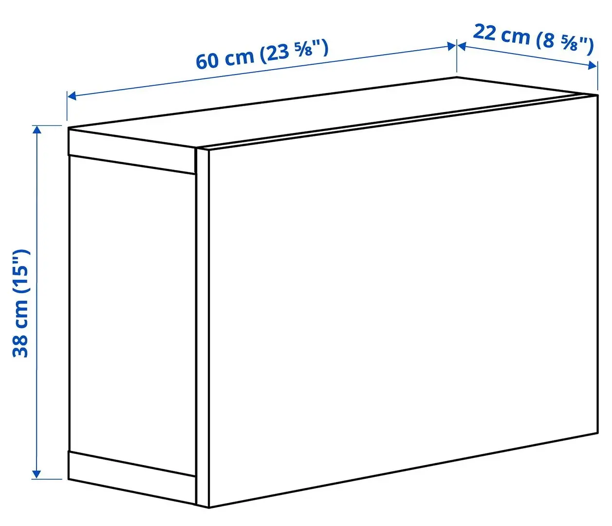 Dulap Ikea Besta cu sticlă mată 60x22x38 (Alb Glassvik/Alb/Verde Deschis) - 5