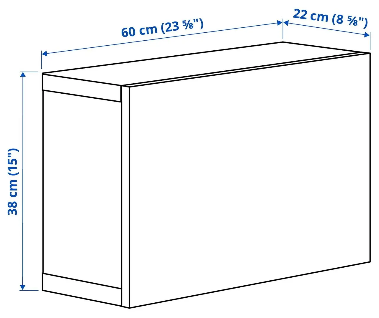 Dulap Ikea Besta cu sticlă mată 60x22x38 (Aspect Stejar Antichizat Glassvik/Alb/Verde Deschis) - 5