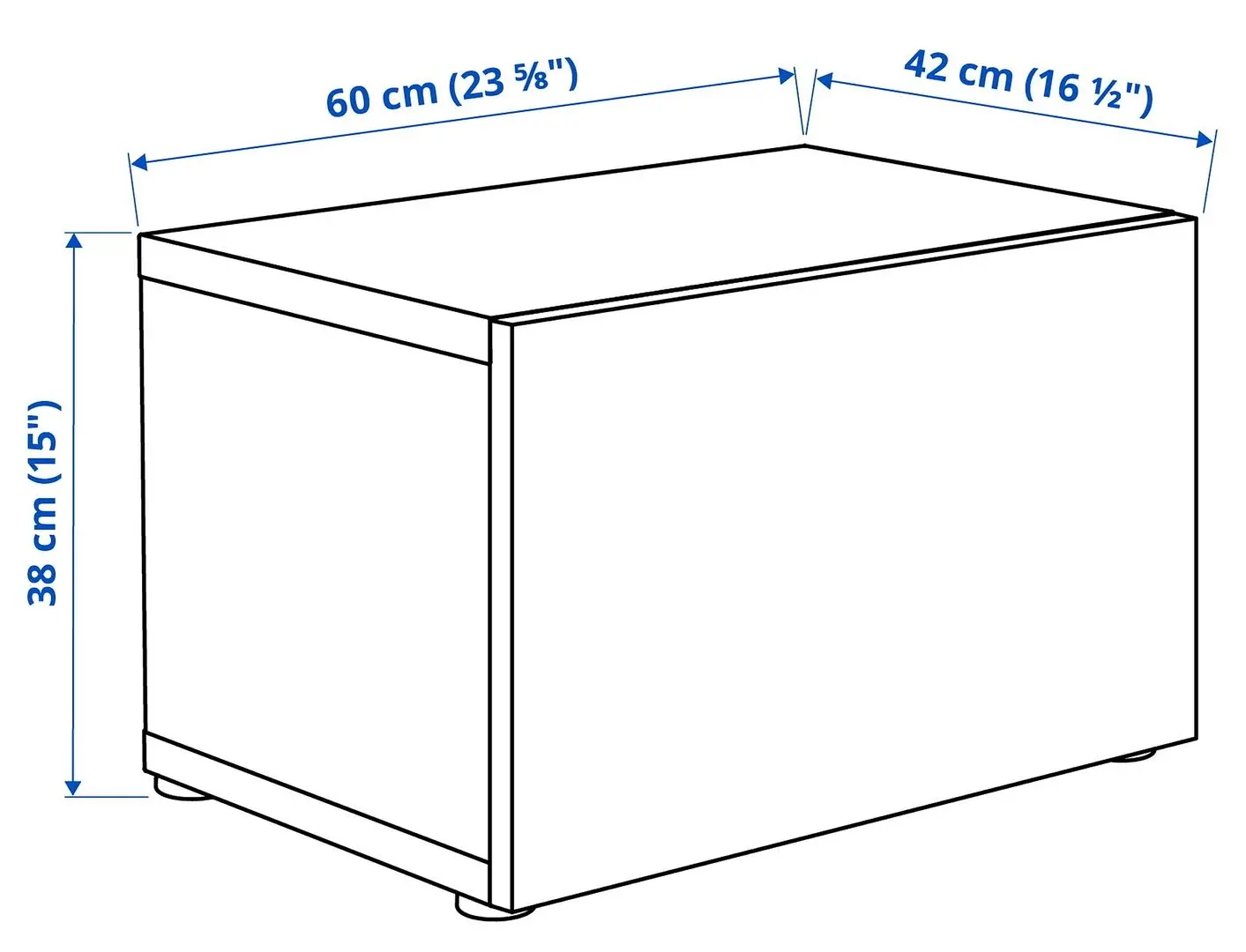 Dulap Ikea Besta cu sticlă mată 60x42x38 (Alb Glassvik/Alb/Verde Deschis) - 3