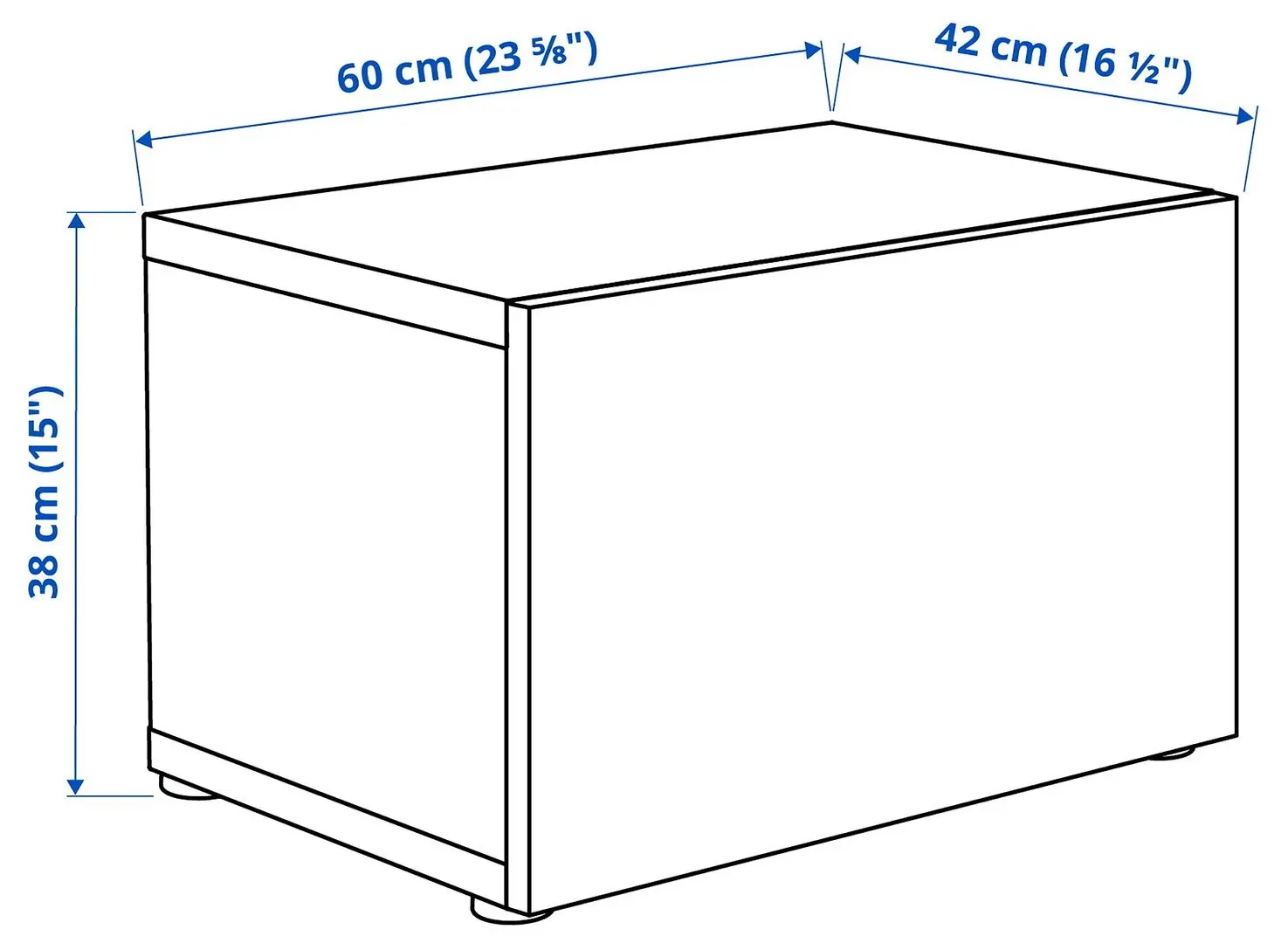 Dulap Ikea Besta cu sticlă mată 60x42x38 (Aspect Stejar Antichizat Glassvik/Alb/Verde Deschis) - 5