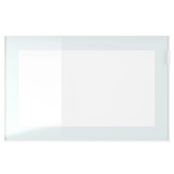 Dulap Ikea Besta cu sticlă transparentă 60x22x38 (Aspect Stejar Antichizat Glassvik/Alb/Verde Deschis) Thumb