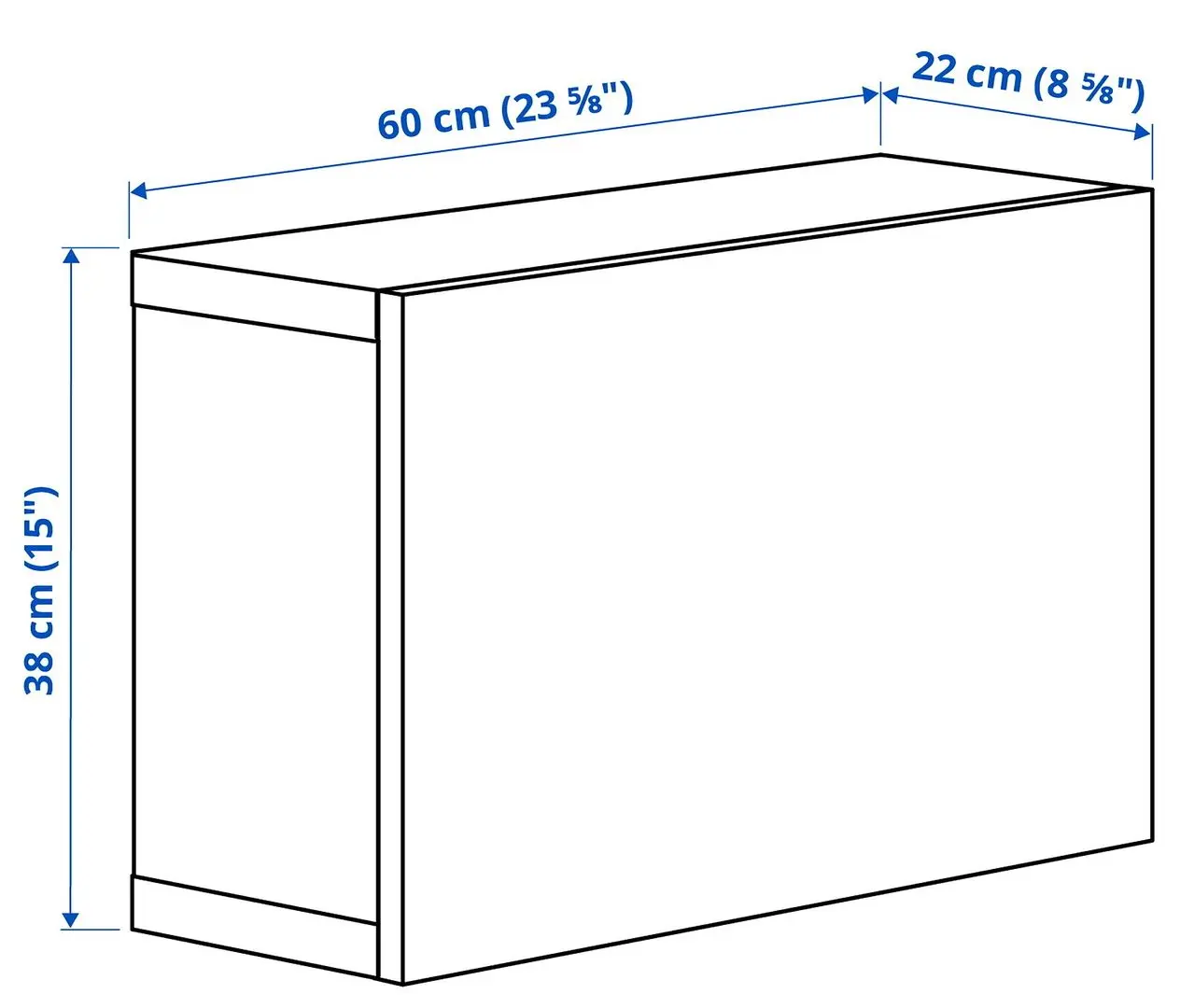 Dulap Ikea Besta cu sticlă transparentă 60x22x38 (Aspect Stejar Antichizat Glassvik/Alb/Verde Deschis) - 5